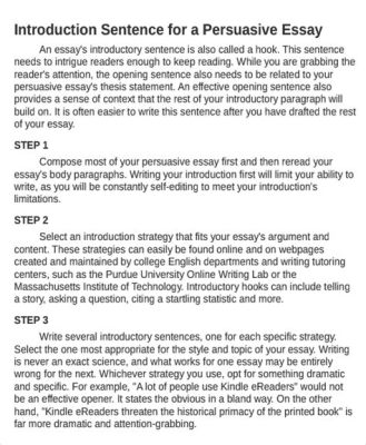 In a Persuasive Essay: The Use of I and Its Impact on the Argument